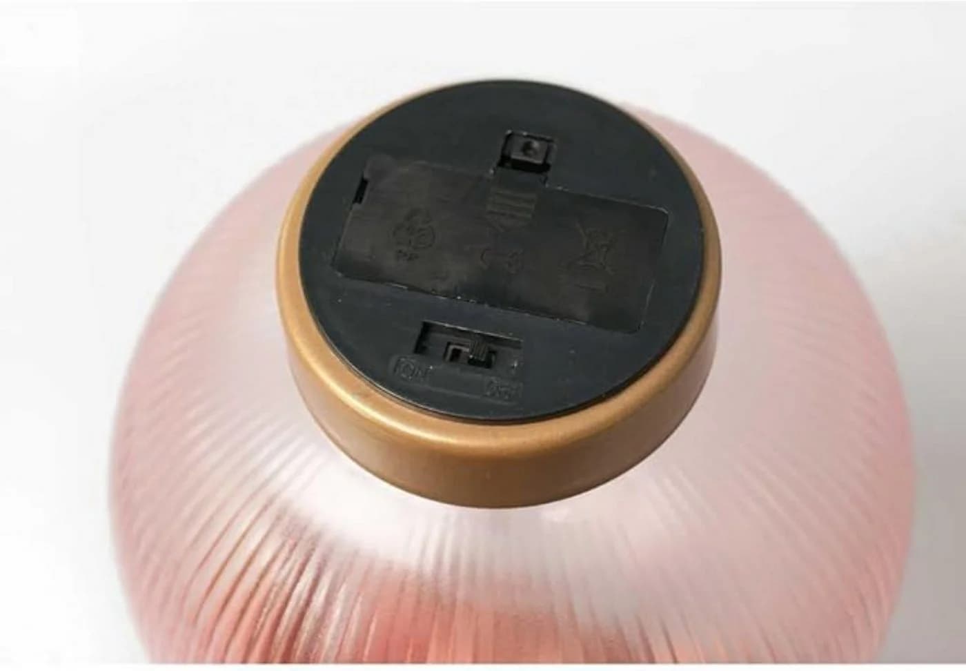 hab & gut LED Dekolampe Glaskugel Rosa Warmweiß Batteriebetrieben - Bild 5