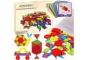 KRUZZEL Lernspielzeug Pädagogisches Holzpuzzle Tangram 155 Teile Bild 2