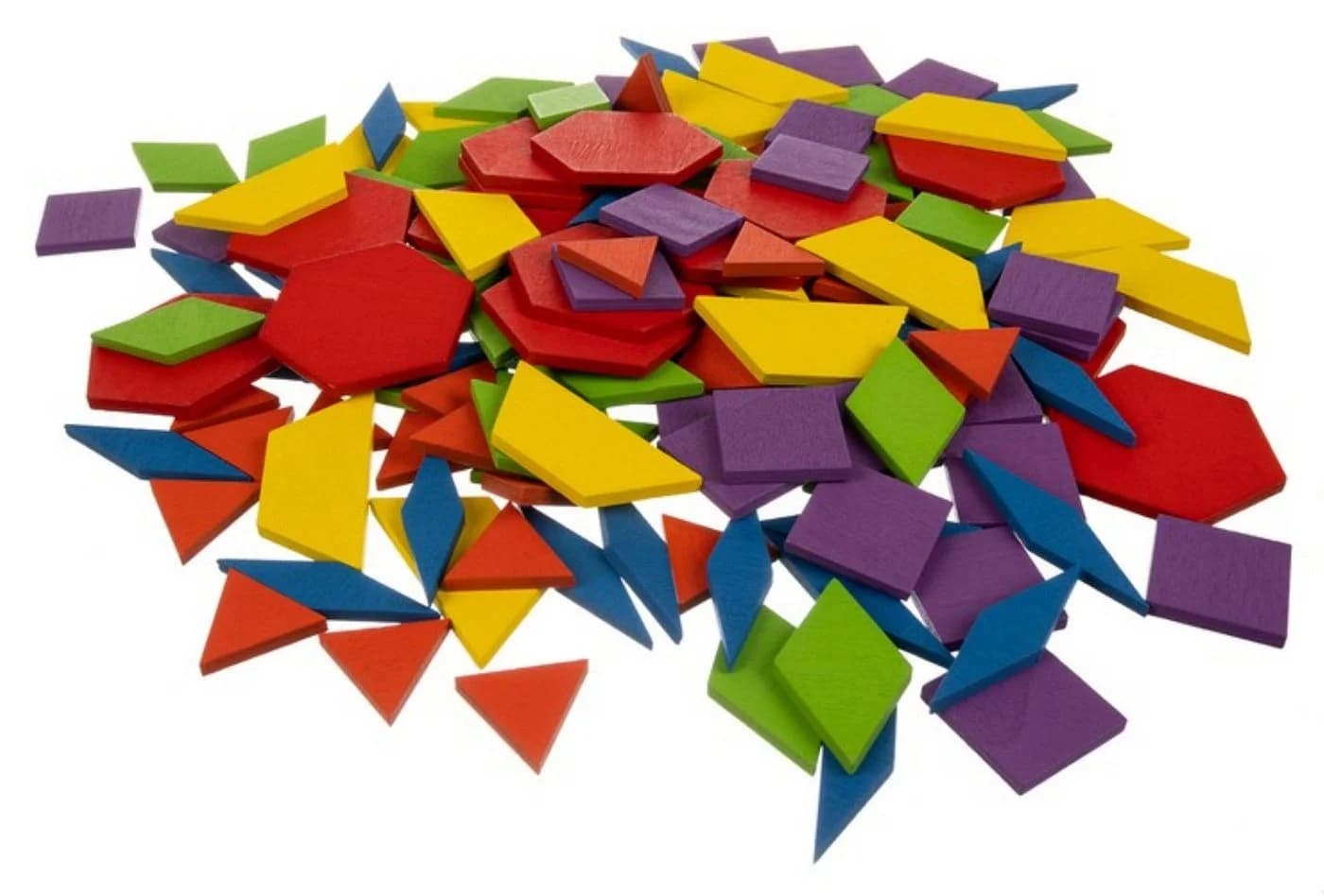 KRUZZEL Lernspielzeug Pädagogisches Holzpuzzle Tangram 155 Teile - Bild 5