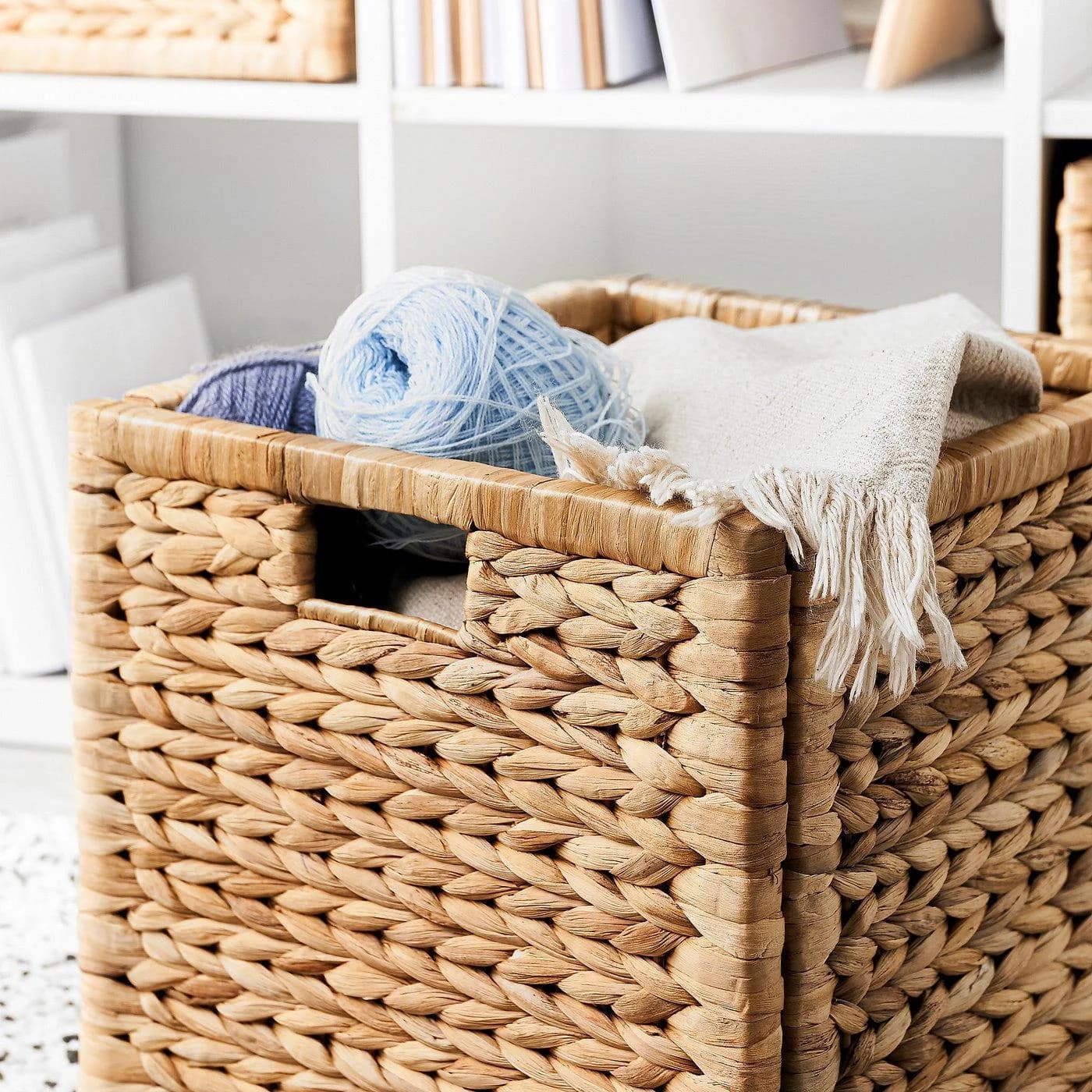 IKEA LABBSAL Korb Wasserhyazinthe Natur