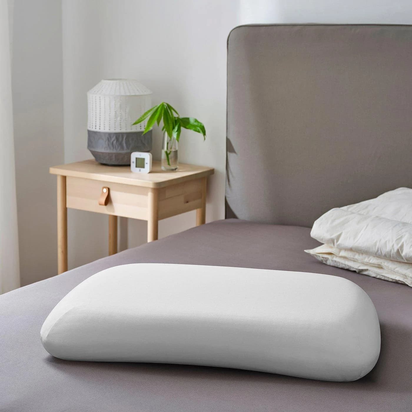 IKEA TÖCKENFLY Kissenbezug Weiß für ergonomisches Kissen