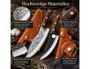 Diyarts Butchermesser Set 2-tlg. mit Holzgriff & Schutztasche Bild 1