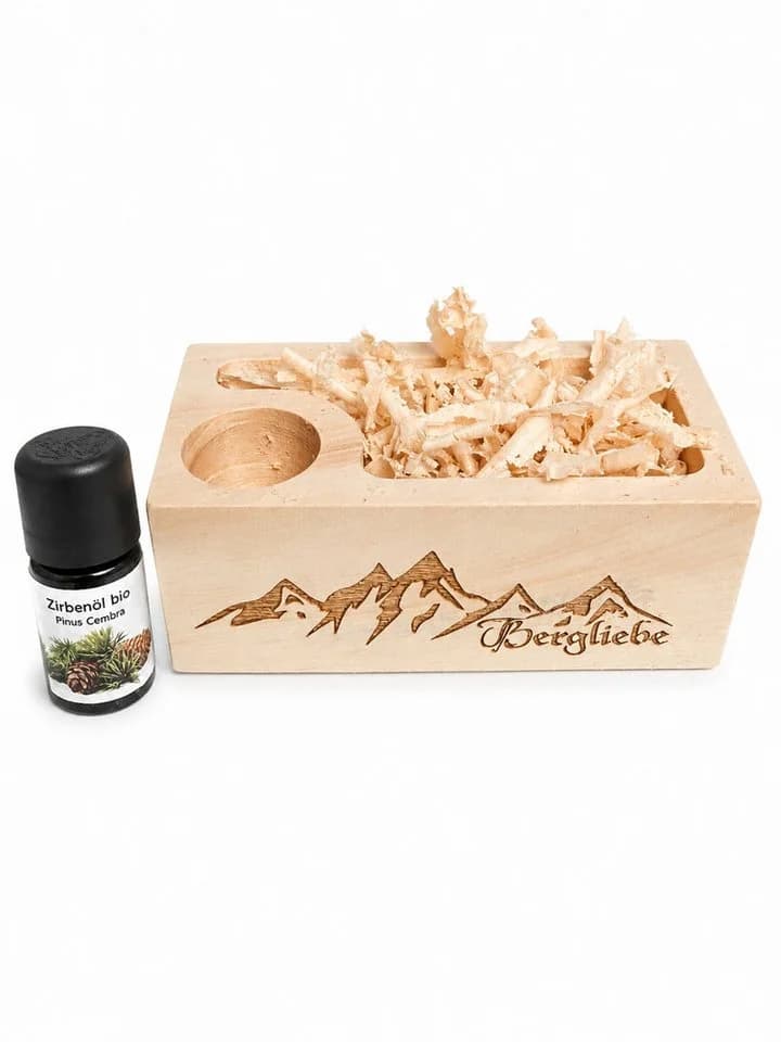 Zirbenvielfalt Zirbenset Bergliebe aus Zirbenholz mit Zirbenöl und Späne - Bild 3
