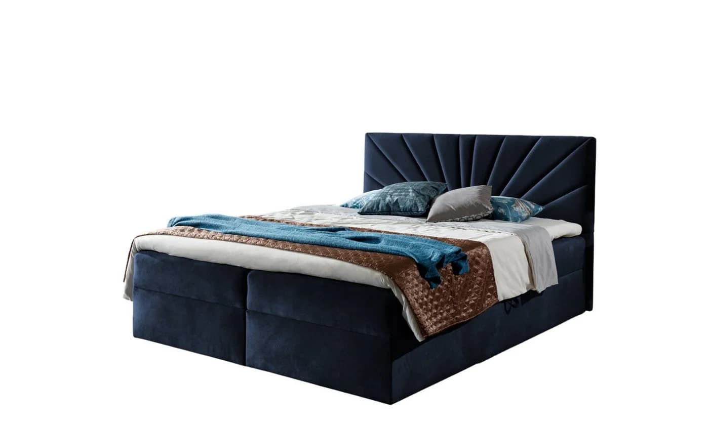 Fun Möbel Boxspringbett CARERRA mit Bettkästen und Topper