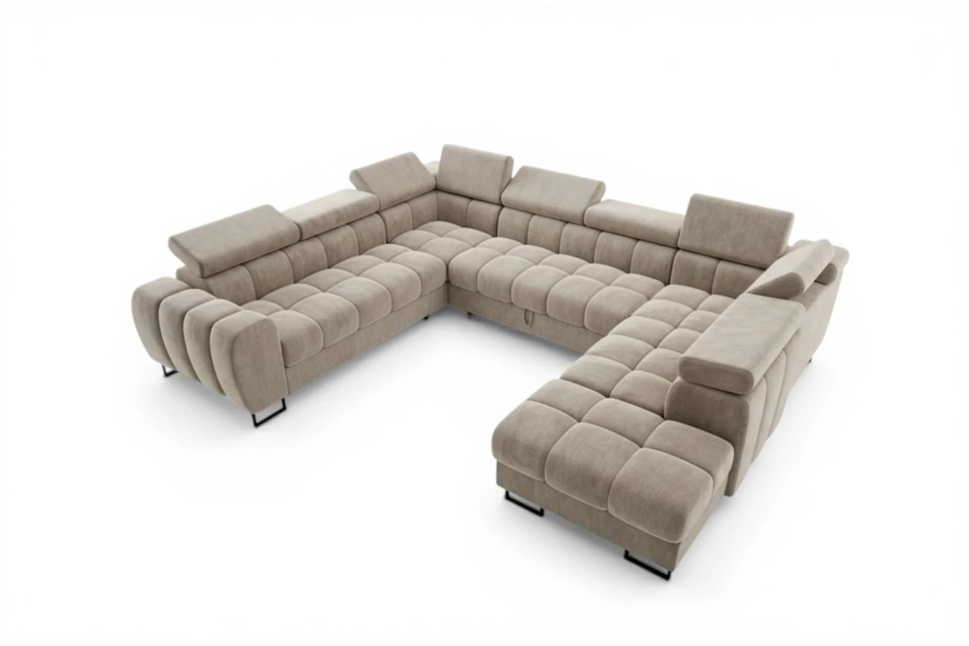 Fun Möbel WOHNLANDSCHAFT Bastien Xl Beige