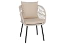 MCW Garten-Essgruppe 5-tlg. Aluminium Beige/Grau mit Polstern Bild 1