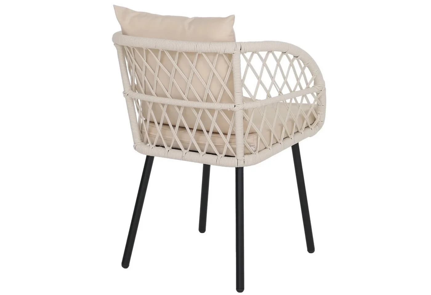 MCW Garten-Essgruppe 5-tlg. Aluminium Beige/Grau mit Polstern - Bild 5