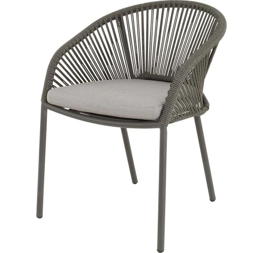 Lesli Living Garten-Essgruppe Arrezo Rund Aluminium Grau - Bild 3