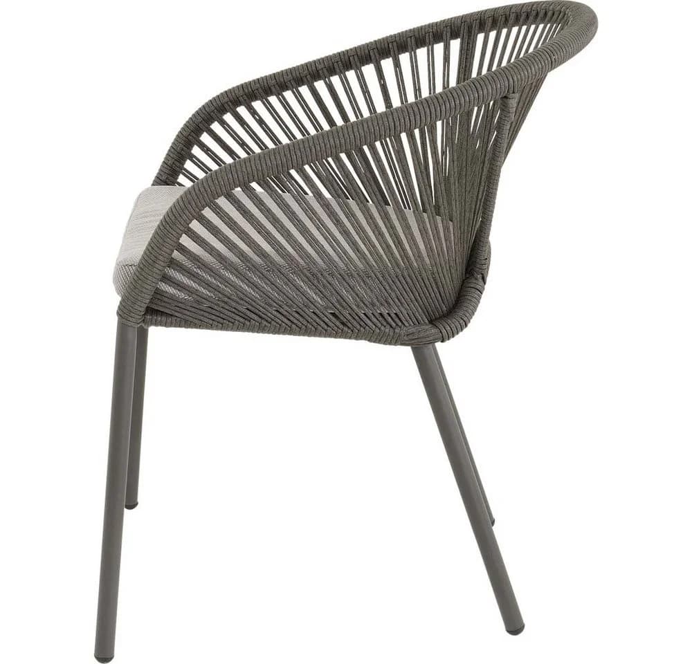 Lesli Living Garten-Essgruppe Arrezo Rund 120cm Aluminium Grau - Bild 5