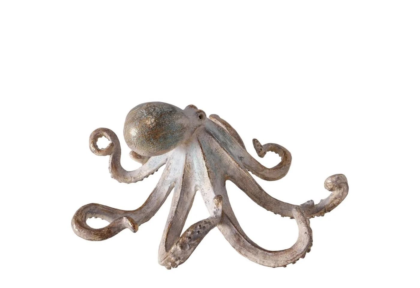 MF Oktopus Dekofigur Marinus Handbemalt Braun 32cm