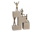 MF Dekofigur Erfolgsleiter Ascenso Modern Bronze/Creme Bild 1