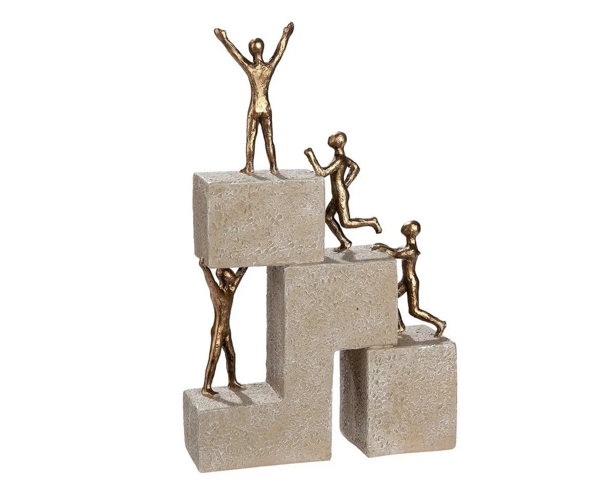 MF Dekofigur Erfolgsleiter Ascenso Modern Bronze/Creme