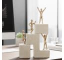 MF Dekofigur Erfolgsleiter Ascenso Modern Bronze/Creme Bild 2