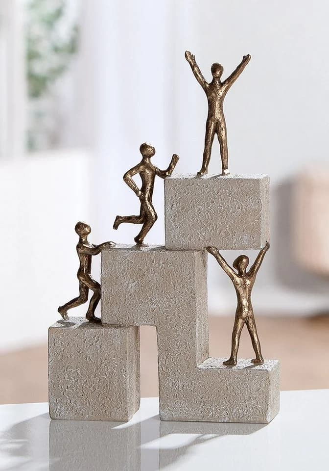 MF Dekofigur Erfolgsleiter Ascenso Modern Bronze/Creme - Bild 3