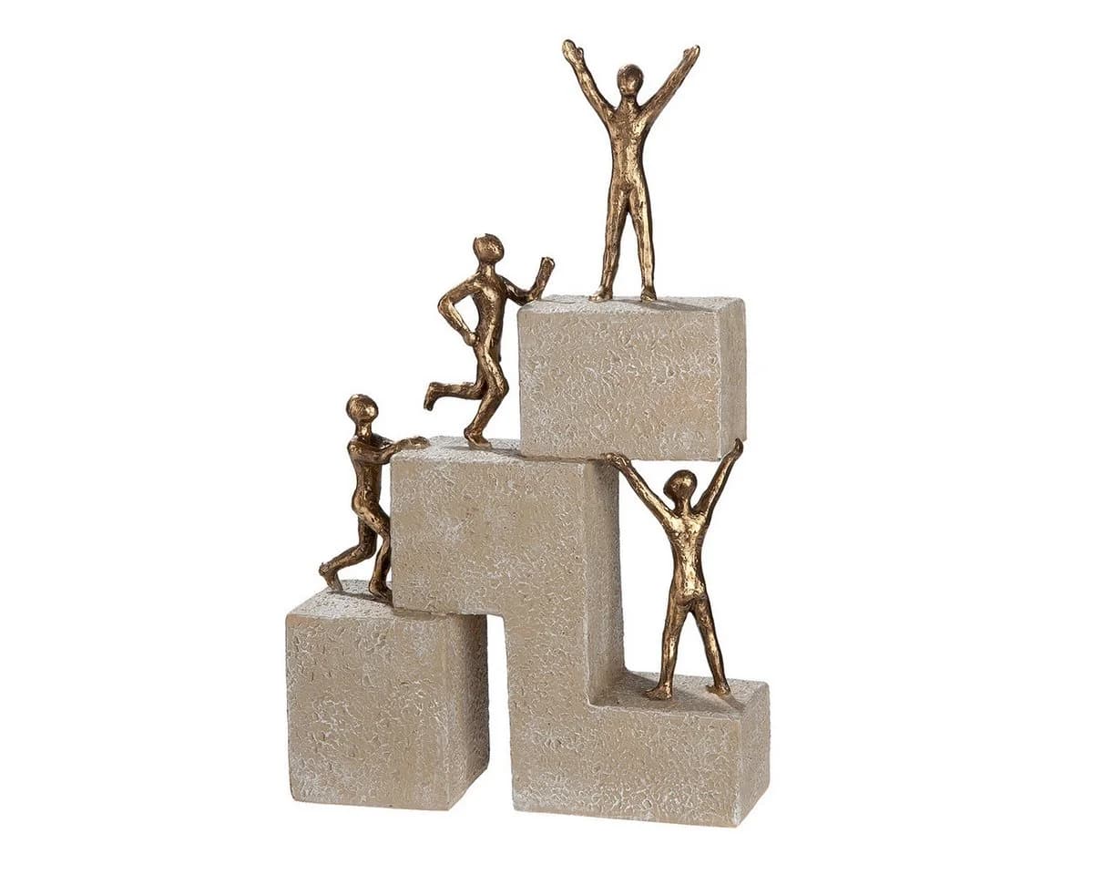 MF Dekofigur Erfolgsleiter Ascenso Modern Bronze/Creme - Bild 5