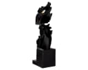 MF Skulptur Mystique Noir Kopf Figur Modern Schwarz Gold Bild 3