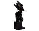 MF Skulptur Mystique Noir Kopf Figur Modern Schwarz Gold Bild 4