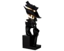 MF Skulptur Mystique Noir Kopf Figur Modern Schwarz Gold Bild 5