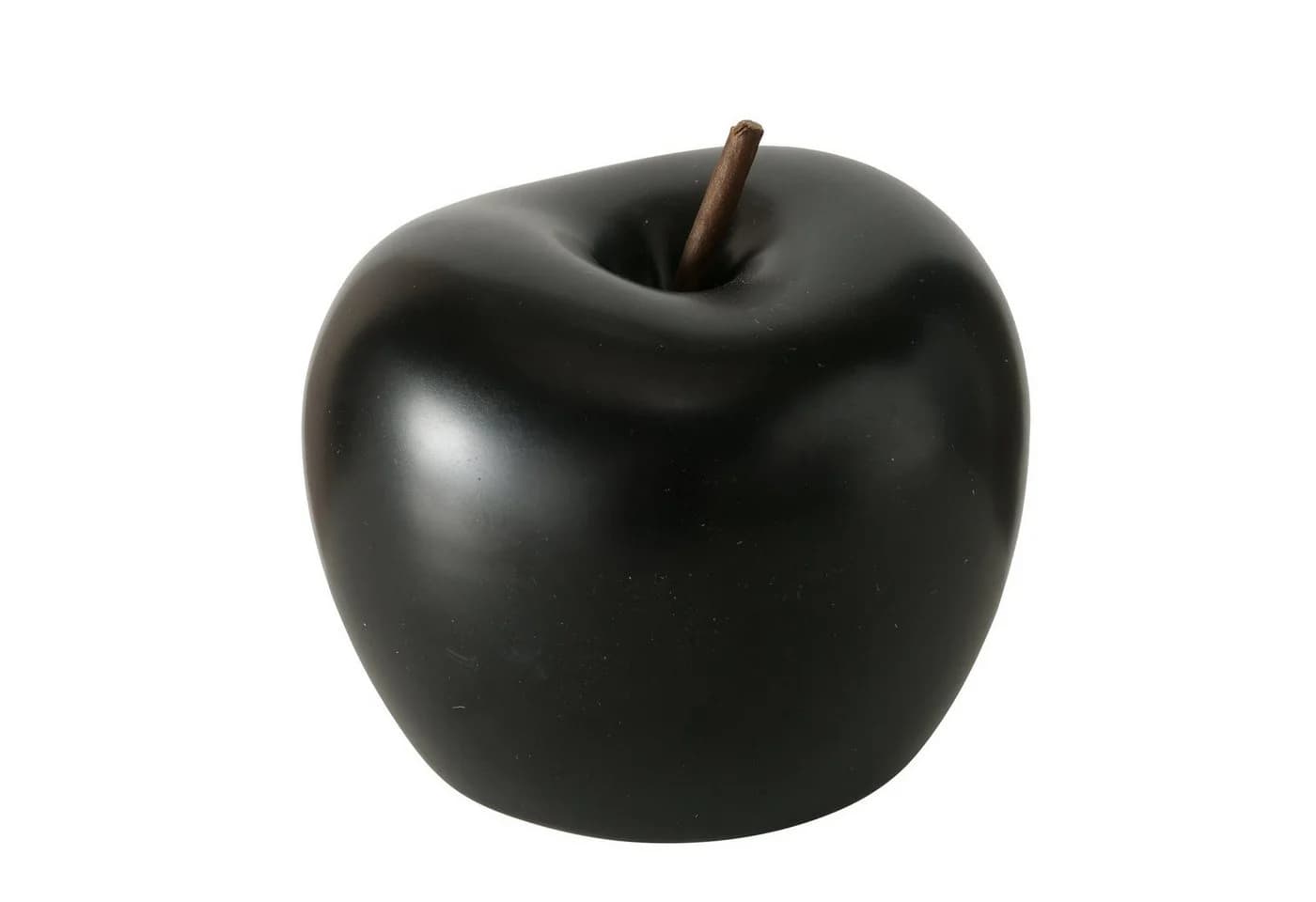 MF Deko Äpfel Noir Set Schwarz Steingut - Bild 3
