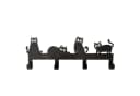 MF Wandgarderobe Katzenbande Schwarz mit 4 Haken Bild 1