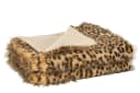 MF Wohndecke Leo Leopardenmuster Braun Beige Kuscheldecke Bild 2