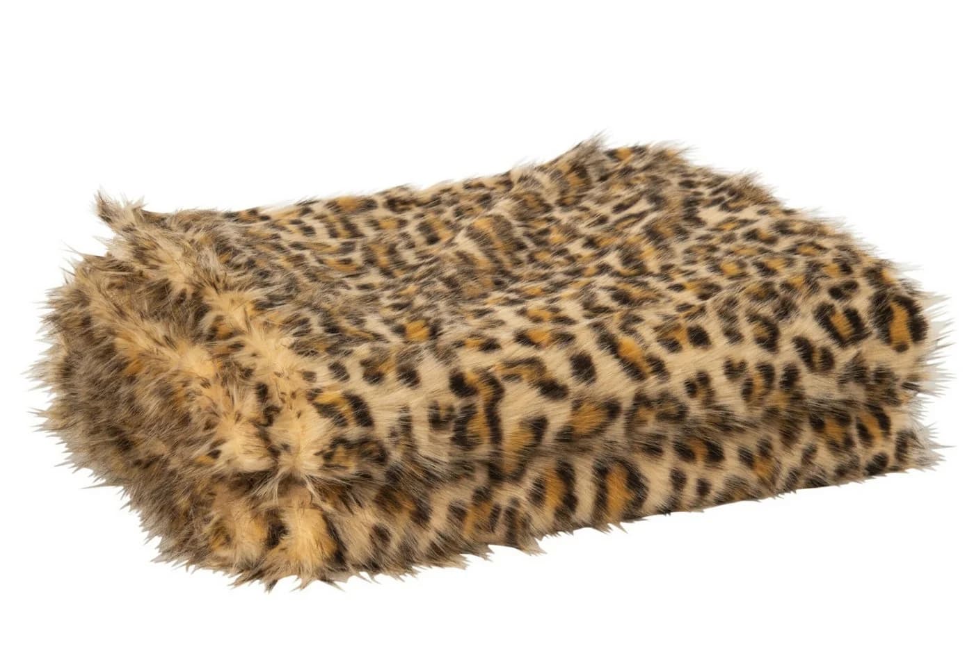 MF Wohndecke Leo Leopardenmuster Braun Beige Kuscheldecke - Bild 3