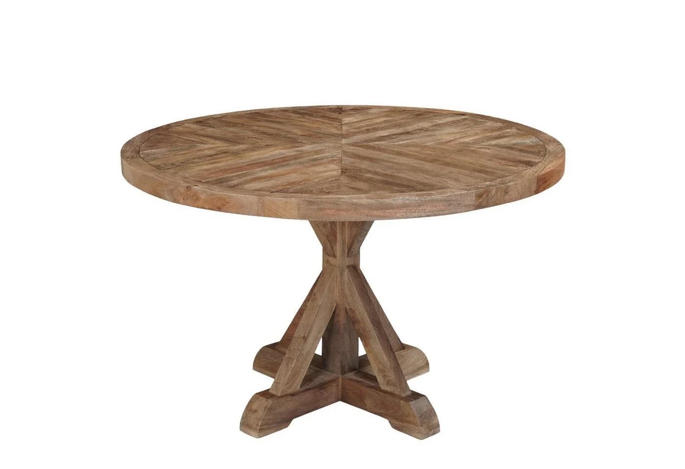 baario Esstisch Klostertisch CHATEAU 100cm rustikal massiv Holz - Bild 2