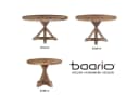 baario Esstisch Klostertisch CHATEAU 100cm rustikal massiv Holz Bild 5