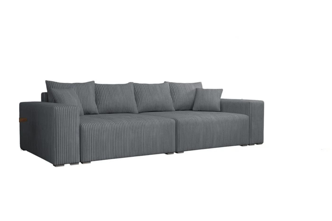 Fun Möbel Big-Sofa Megasofa Couchgarnitur REGGIO inkl. Schlaffunktion, Bettkästen und Kissen
