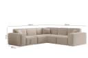 Fun Möbel Ecksofa CELES PREMIUM in Stoff Artico Universal 246x246 cm Bild 3