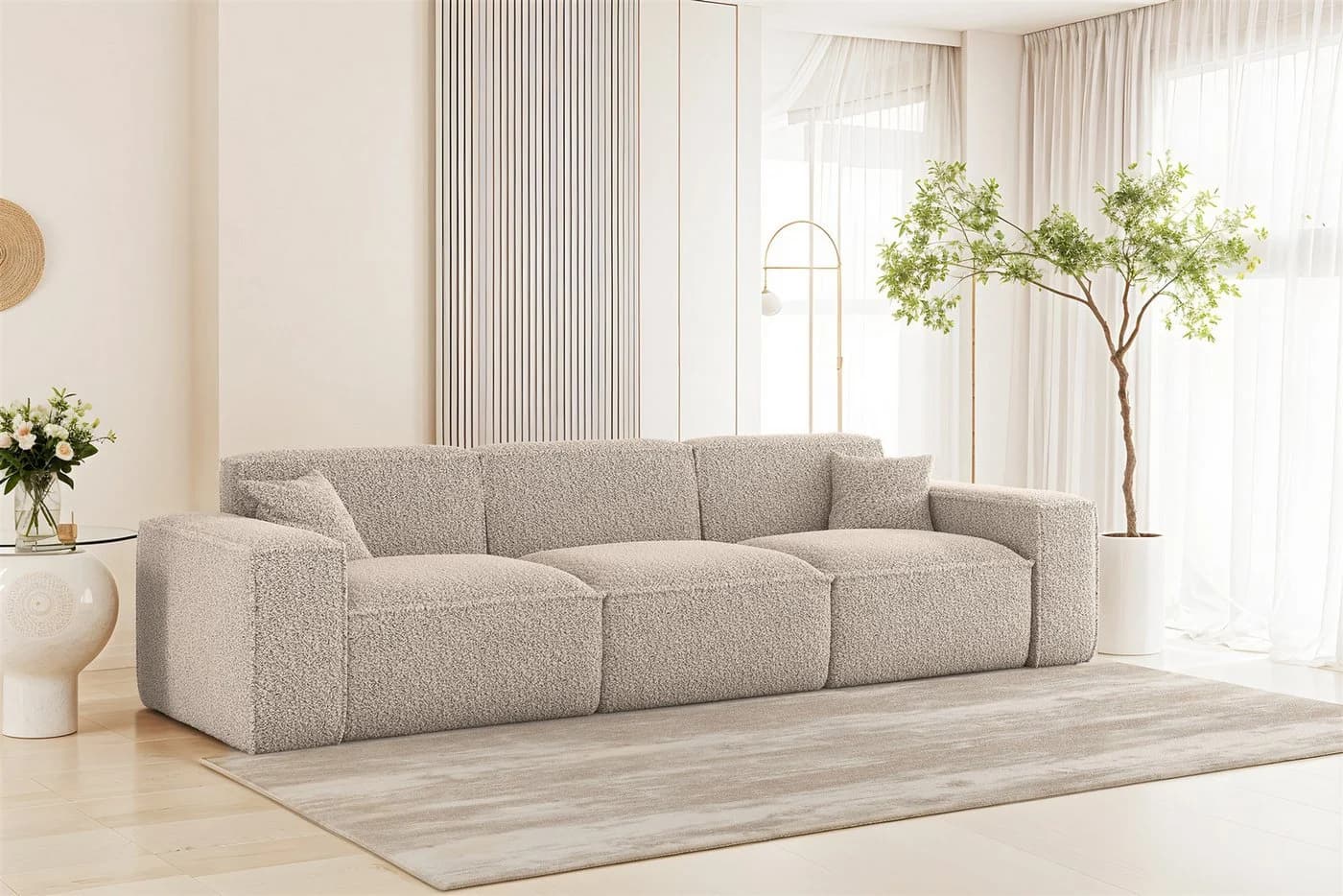 Fun Möbel 3-Sitzer Sofa Designersofa CELES PREMIUM Stoff Sven - Bild 2