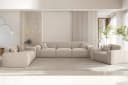 Fun Möbel 3-Sitzer Sofa Designersofa CELES PREMIUM Stoff Sven Bild 3