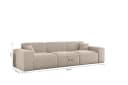 Fun Möbel 3-Sitzer Sofa Designersofa CELES PREMIUM Stoff Sven Bild 4
