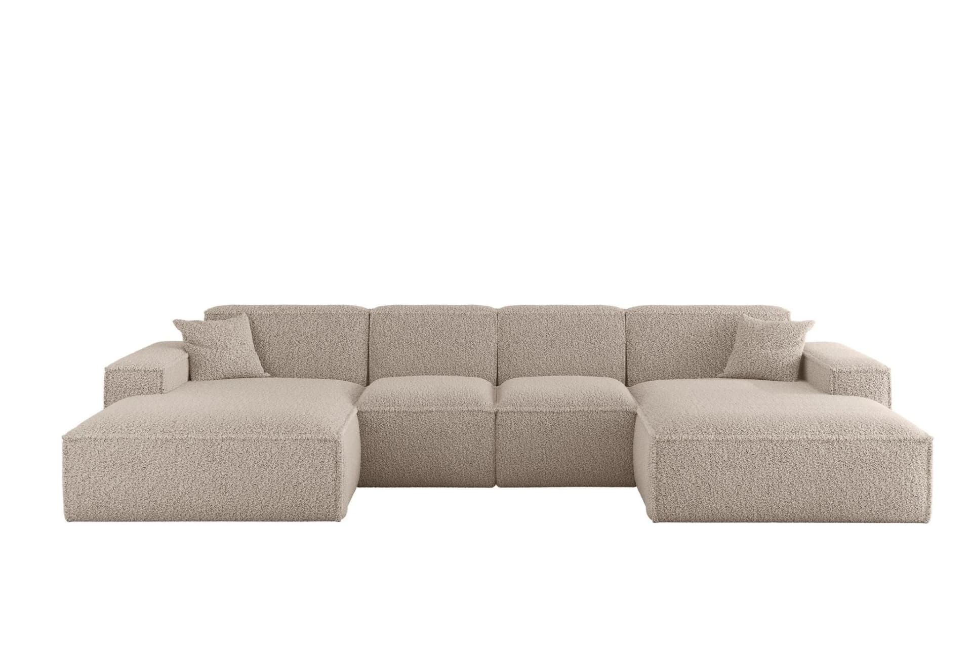 Fun Möbel Wohnlandschaft U-Form CELES PREMIUM XS Stoff Sven Braun - Bild 5