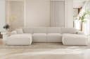 Fun Möbel WOHNLANDSCHAFT Celes Premium In Sven Sofa-Set Weiß Bild 2