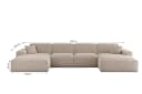 Fun Möbel WOHNLANDSCHAFT Celes Premium In Sven Sofa-Set Weiß Bild 3