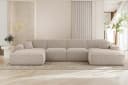 Fun Möbel Wohnlandschaft Sofa U-Form CELES PREMIUM Stoff Sven Bild 2