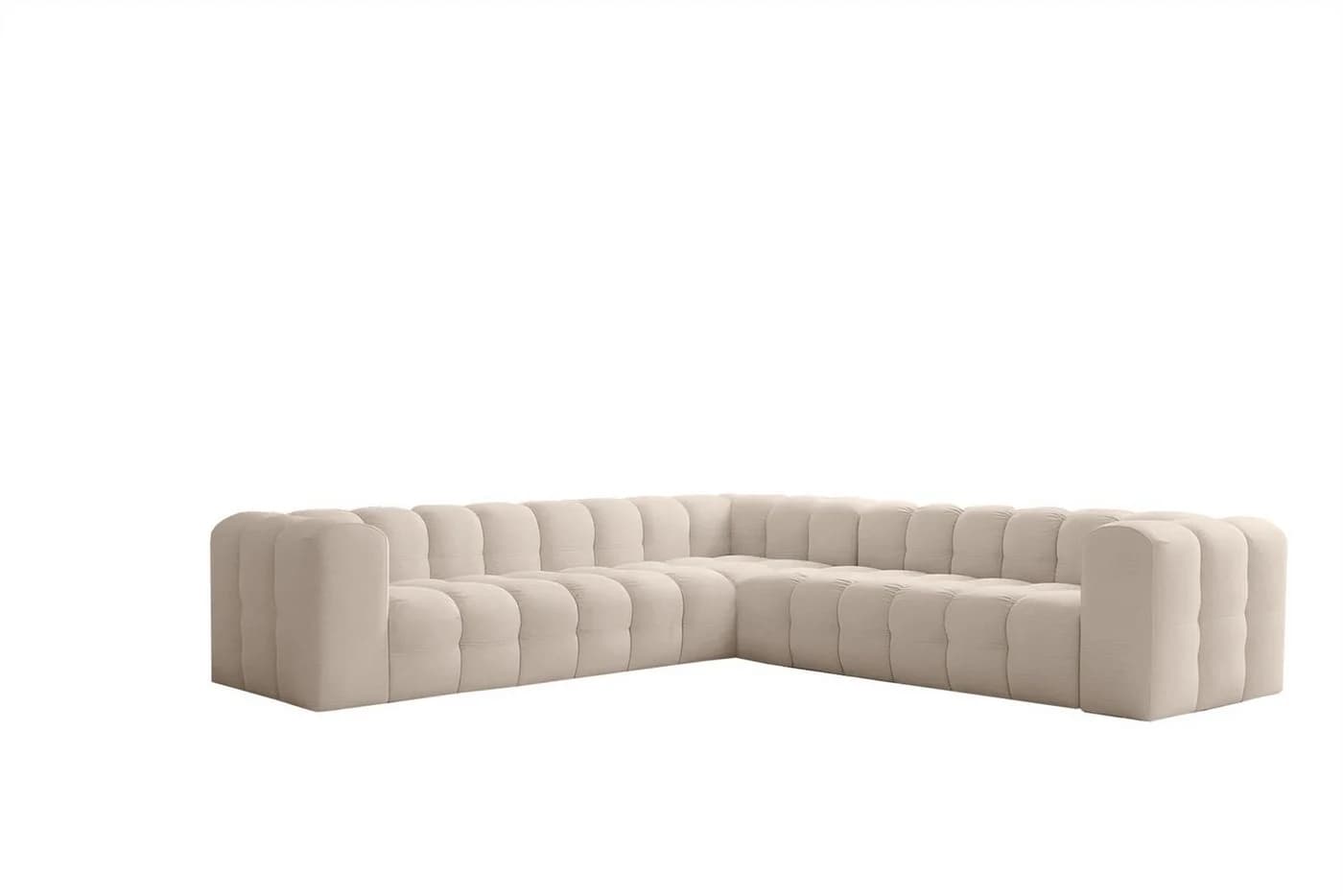Fun Möbel Ecksofa SOLVIE Universal 300cm Stoff Moly oder Tiffani