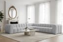 Fun Möbel Ecksofa Designersofa SOLVIE XL Universal 330cm Stoff Moly oder Tiffani Bild 2