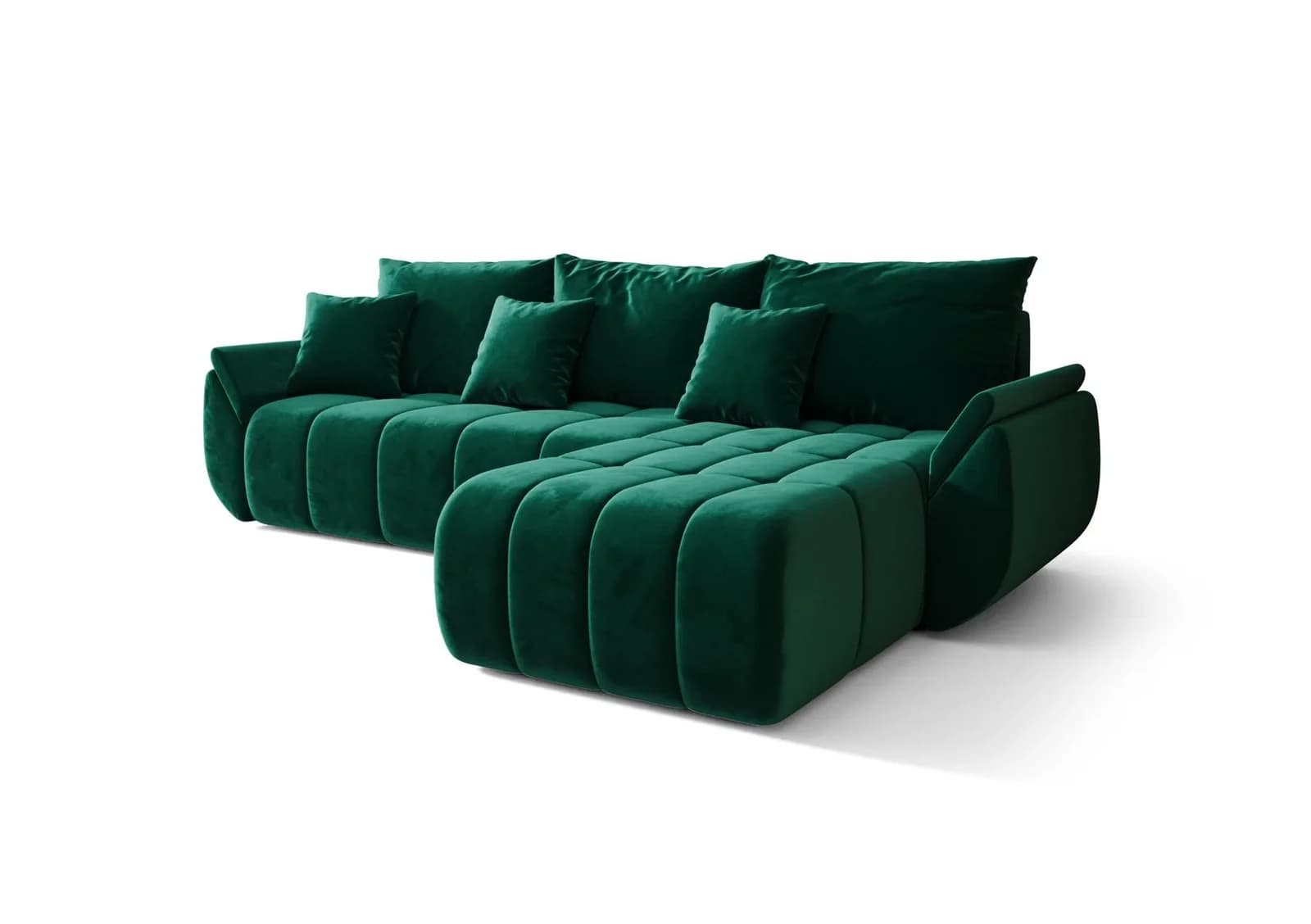 Fun Möbel Ecksofa Louise Stoff Monolith Ottomane
