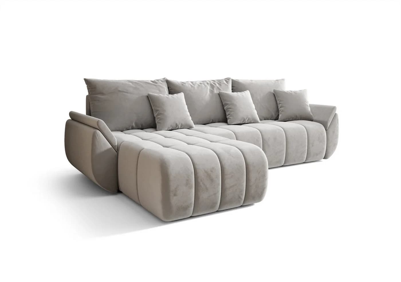 Fun Möbel Ecksofa Louise Stoff Monolith Ottomane