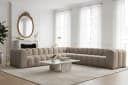Fun Möbel Ecksofa Designersofa SOLVIE XL Universal 330cm Stoff Moly oder Tiffani Bild 2