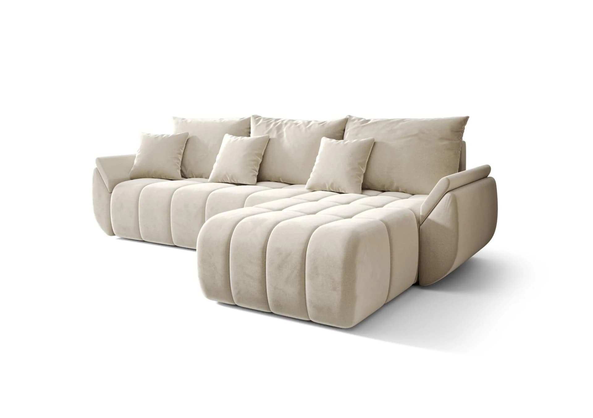 Fun Möbel Ecksofa Schlafsofa Louise Stoff Monolith - Bild 5