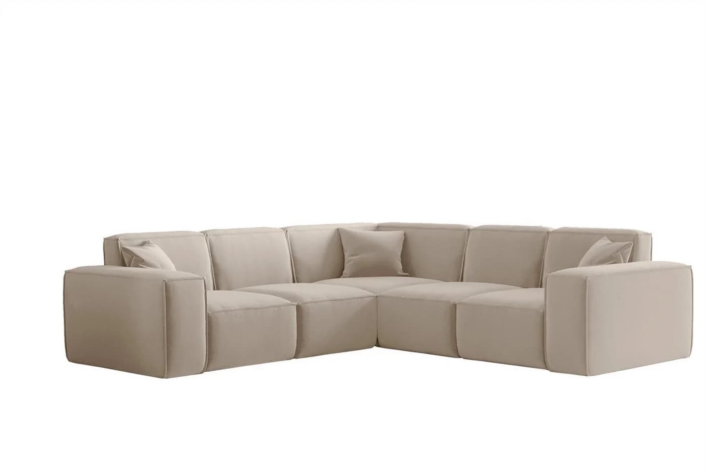 Fun Möbel Ecksofa CELES PREMIUM Universal Stoff Ascot Bukla