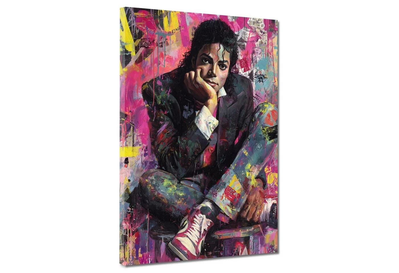 Artedinoi Leinwandbild Michael Jackson Pop Art Porträt bunt - Bild 2