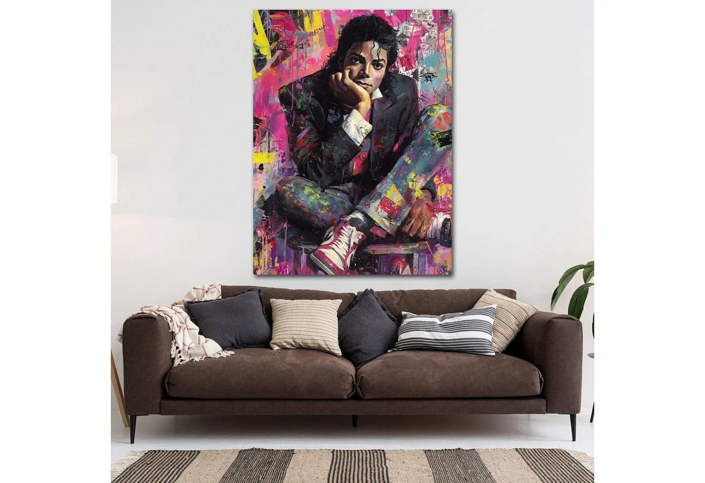 Artedinoi Leinwandbild Michael Jackson Pop Art Porträt bunt - Bild 3