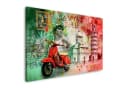 Artedinoi Leinwandbild Roter Roller Pop Art Wandbild Bild 2