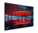 Artedinoi Leinwandbild Allianz Arena rot München Stadion Bild 2