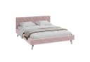 FDM Polsterbett ZUZA mit Bettkasten Rosa Velours Bild 1