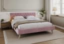 FDM Polsterbett ZUZA mit Bettkasten Rosa Velours Bild 2